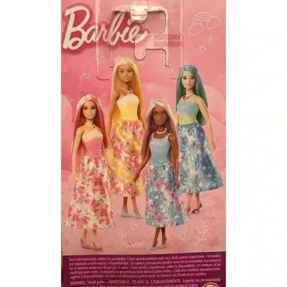 NEW - BARBIE FAIRYTALE ROYAL PINK TOP New 2024 Gold & Pink Hair - Picture 4 of 6
